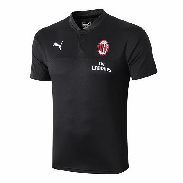 Polo AC Milan 2019-20 Schwarz Fussballtrikots Günstig